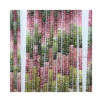 3.80 mm - 29 Lines - Tourmaline Faceted Beads - 16 inches (MuToFB1012)