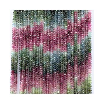 4..20 to 4.50 mm - 23 Lines - Tourmaline Faceted Beads - 16 inches (MuToFB1013)