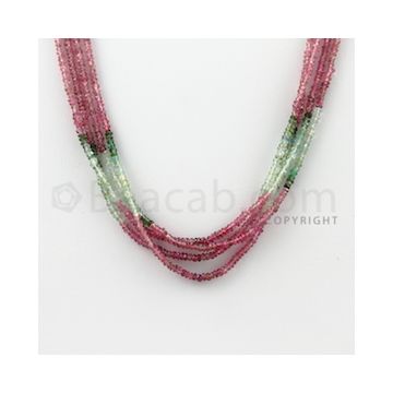 2.50 mm - 4 Lines - Tourmaline Faceted Beads - 16 inches (MuToFB1029)