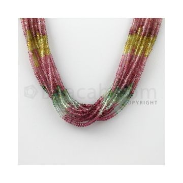 2.60 to 2.80 mm - 9 Lines - Tourmaline Faceted Beads - 14 inches (MuToFB1030)
