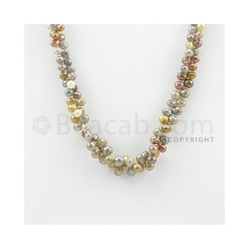3.00 to 7.50 mm - 1 Line - Diamond Drop Beads - 15 inches (DiaDrp1007)