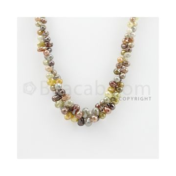 3.70 to 9.00 mm - 1 Line - Diamond Drop Beads - 16 inches (DiaDrp1008)