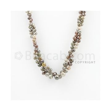 3.30 to 8.70 mm - 1 Line - Diamond Drop Beads - 14 inches (DiaDrp1009)