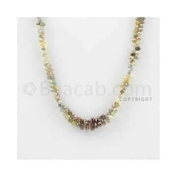 3.30 to 6.00 mm - 1 Line - Diamond Drop Beads - 20 inches (DiaDrp1011)