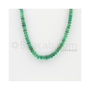 3.60 to 5.00 mm - 1 Line - Emerald Smooth Beads - 23 inches (EmSB1022)