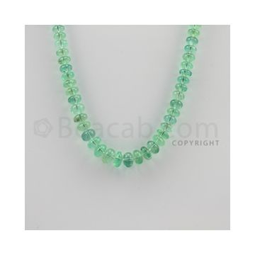 5.30 to 8.30 mm - 1 Line - Emerald Smooth Beads - 15 inches (EmSB1024)