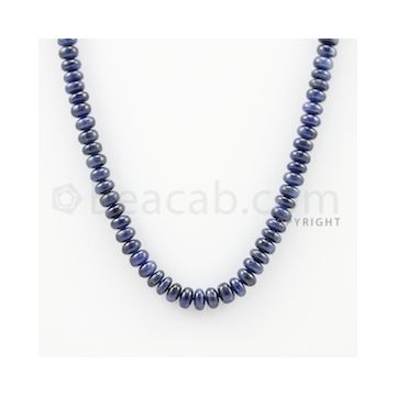 6.00 to 6.50 mm - 1 Line - Sapphire Smooth Beads - 16 inches (SSB1034)