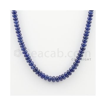 5.20 to 6.90 mm - 1 Line - Sapphire Smooth Beads - 16 inches (SSB1044)
