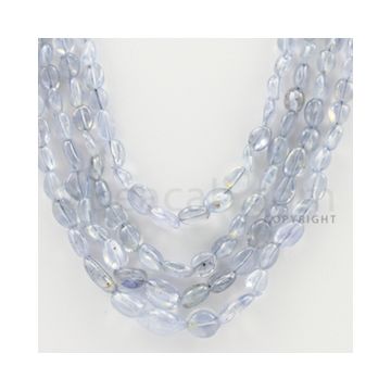 5.00 to 11.00 mm - 4 Lines - Sapphire Tumbled Beads - 16 to 18 inches (STuB1003)
