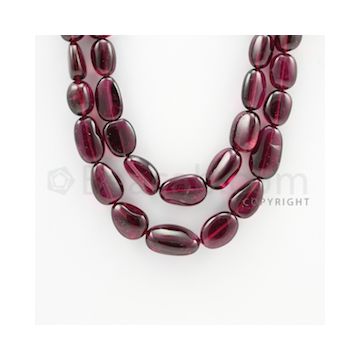 11.70 to 22.00 mm - 2 Lines - Tourmaline Tumbled Beads - 18 to 20 inches (ToTuB1029)