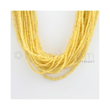 2.20 to 3.00 mm - 28 Lines - Yellow Sapphire Faceted Beads - 16.5 inches (YSFB1008)