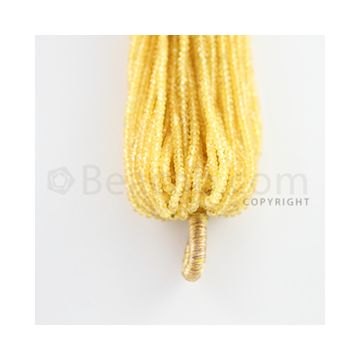 2.50 to 2.70 mm - 54 Lines - Yellow Sapphire Faceted Beads - 12 inches (YSFB1009)