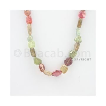 11.00 to 14.00 mm - 1 Line - Multi-Sapphire Tumbled Beads - 18 inches (MSTub1046)
