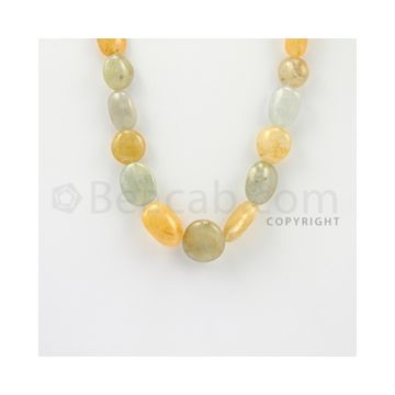 10.00 to 18.00 mm - 1 Line - Multi-Sapphire Tumbled Beads - 16 inches (MSTub1056)