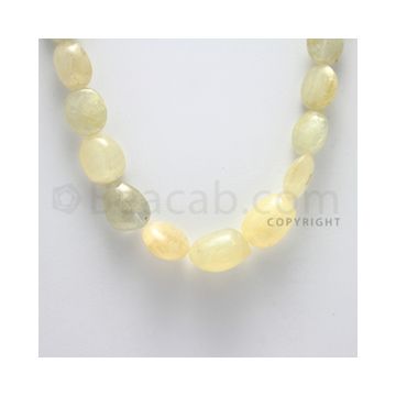 11.00 to 18.00 mm - 1 Line - Yellow Sapphire Tumbled Beads - 16 inches (YSaSTu1011)