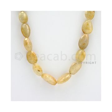 10.00 to 17.00 mm - 1 Line - Yellow Sapphire Faceted Tumbled  Beads - 21 inches (YSaFTu1003)