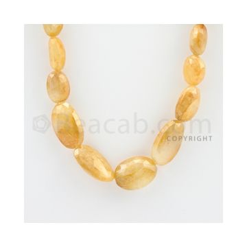 7.50 to 23.00 mm - 1 Line - Yellow Sapphire Faceted Tumbled  Beads - 21 inches (YSaFTu1004)
