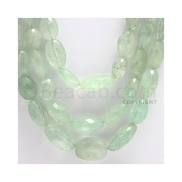 8.00 to 17.00 mm - 3 Lines - Emerald Tumbled Beads - 22 to 24 inches (EmFTuB1004)