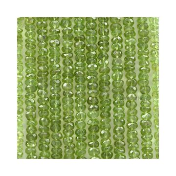 6.00 to 6.50 mm - 12 Lines - Peridot Faceted Beads - 15 inches (PFB1009)