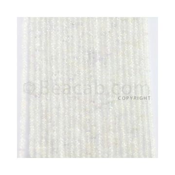 2.50 to 3.50 mm - 23 Lines - White Sapphire Faceted Beads - 15.5 inches (WSFB1008)