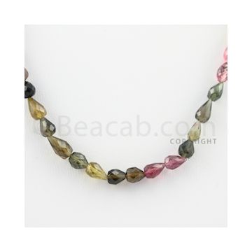 5.50 to 6.00 mm - 1 Line - Tourmaline Drops - 15 inches (MuToFD1001)