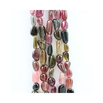 11.00 to 19.00 mm - 5 Lines - Tourmaline Gemstone Tumbled Beads - 885.00 carats (ToTuB1031)