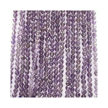 6.50 mm - 17 Lines - Amtheyst Gemstone Faceted Beads - 1858.00 carats (AmFB1001)