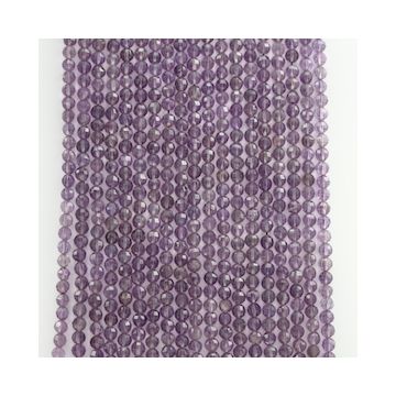 5.50 to 6 mm - 19 Lines - Amtheyst Gemstone Faceted Beads - 1483.00 carats (AmFB1004)