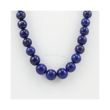 8.50 to 13.50 mm - 1 Line - Lapis Lazuli Gemstone Smooth Beads - 462.50 carats (LapisB1001)