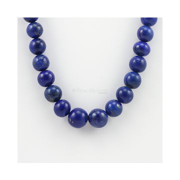 8 to 13.30 mm - 1 Line - Lapis Lazuli Gemstone Smooth Beads - 442.00 carats (LapisB1003)