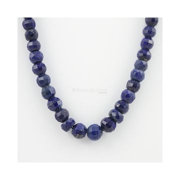 7 to 10 mm - 1 Line - Lapis Lazuli Gemstone Faceted Beads - 217.75 carats (LapisB1004)