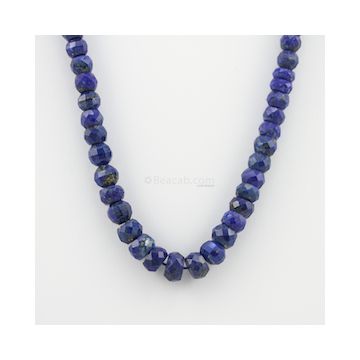 6.80 to 11.40 mm - 1 Line - Lapis Lazuli Gemstone Faceted Beads - 232.90 carats (LapisB1006)
