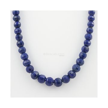6 to 9.50 mm - 1 Line - Lapis Lazuli Gemstone Faceted Beads - 189.80 carats (LapisB1008)
