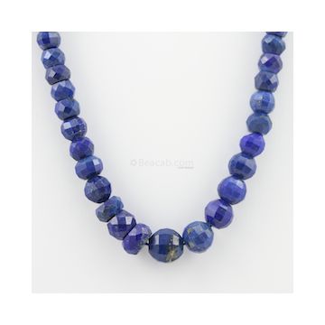 6.80 to 12.20 mm - 1 Line - Lapis Lazuli Gemstone Faceted Beads - 223.10 carats (LapisB1009)
