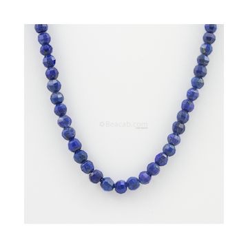 4 to 5.20 mm - 1 Line - Lapis Lazuli Gemstone Faceted Beads - 70.75 carats (LapisB1010)