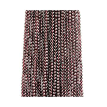 5 mm - 24 Lines - Garnet Gemstone Smooth Beads - 2532.00 carats (GarnB1002)