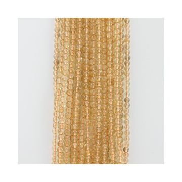 4.50 to 4.80 mm - 20 Lines - Citrine Gemstone Smooth Beads - 1091.00 carats (CitSB1003)