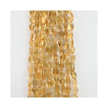 11.00 to 16.50 mm - 9 Lines - Citrine Gemstone Tumbled Beads - 1723.00 carats (CitTuB1001)