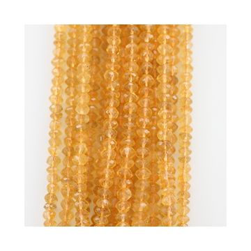 6 to 6.50 mm - 14 Lines - Citrine Gemstone Faceted Beads - 1460.00 carats (CitFB1001)