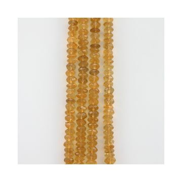 8 mm - 4 Lines - Citrine Gemstone Faceted Beads - 694.00 carats (CitFB1003)