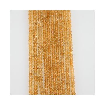 5 mm - 10 Lines - Citrine Gemstone Faceted Beads - 678.00 carats (CitFB1005)
