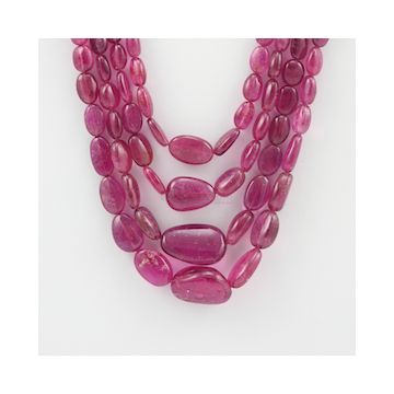 4 to 18.50 mm - 4 Lines - Tourmaline Gemstone Tumbled Beads - 284.00 carats (ToTub1048)