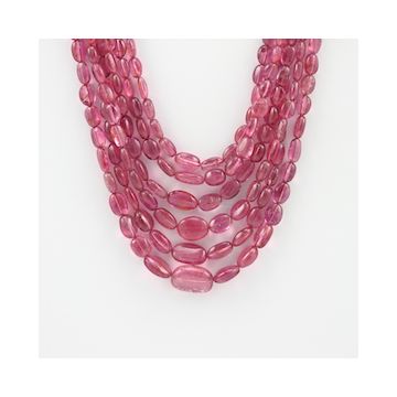 3.50 to 13 mm - 6 Lines - Tourmaline Gemstone Tumbled Beads - 244.65 carats (ToTub1051)