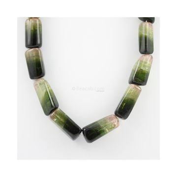 21.50 to 34 mm - 1 Line - Watermelon Tourmaline Gemstone Tumbled Beads - 941.15 carats (ToTub1072)
