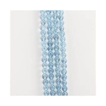 8 to 8.40 mm - 4 Lines - Aquamarine Gemstone Smooth Beads - 756.50 carats (AqSB1003)