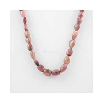 5 to 15 mm - 1 Line - Watermelon Tourmaline Gemstone Faceted Tumbled Beads - 203.50 carats (MuToFTub1006)