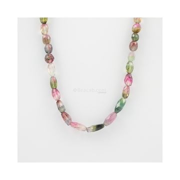 7.50 to 14 mm - 1 Line - Tourmaline Gemstone Faceted Tumbled Beads - 111.00 carats (MuToFTub1010)