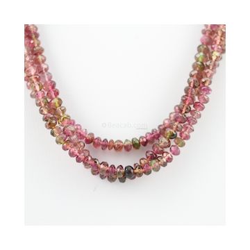 3.50 to 4.50 mm - 3 Lines - Tourmaline Gemstone Faceted Beads - 164.75 carats (MuToFB1037)