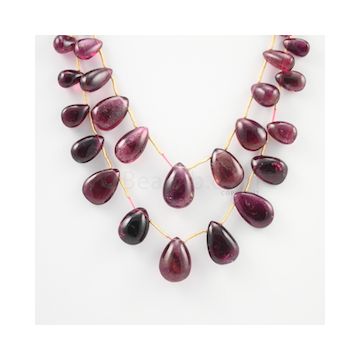 10 to 16.50 mm - Dark Pink Tourmaline Drop - 541.00 carats (ToDr1074)