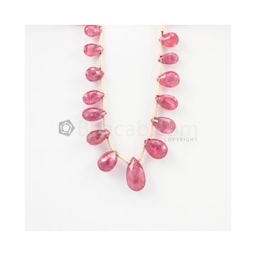 6 to 10 mm - Medium Pink Tourmaline Drop - 15.18 carats (ToDr1079)